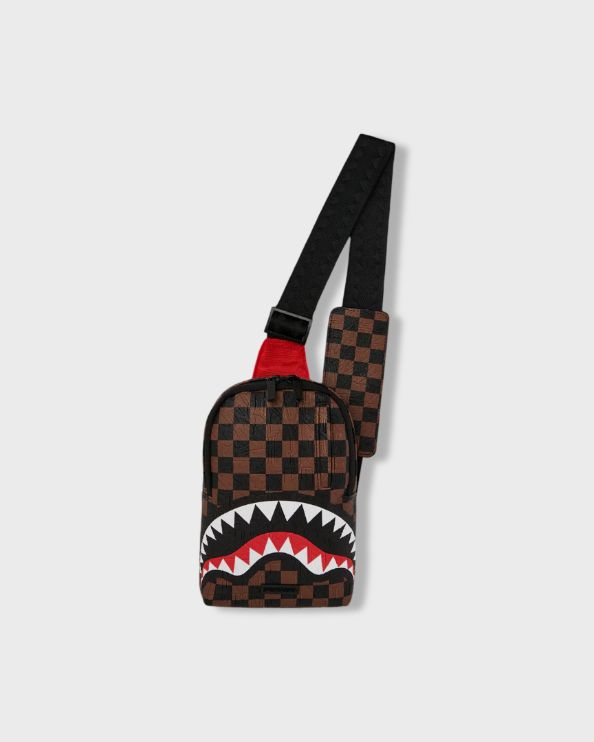 Sprayground the Private Jet Shark Club Backpack Sling – 3KICKS