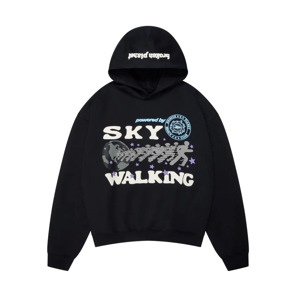 Broken Planet Hoodie Sky Walking Black