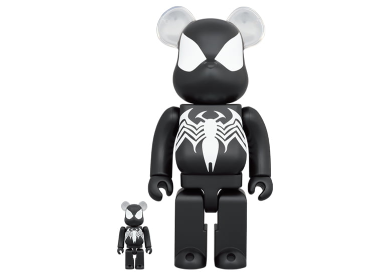 Bearbrick x Marvel Spider-Man Black Costume 100% & 400% Set