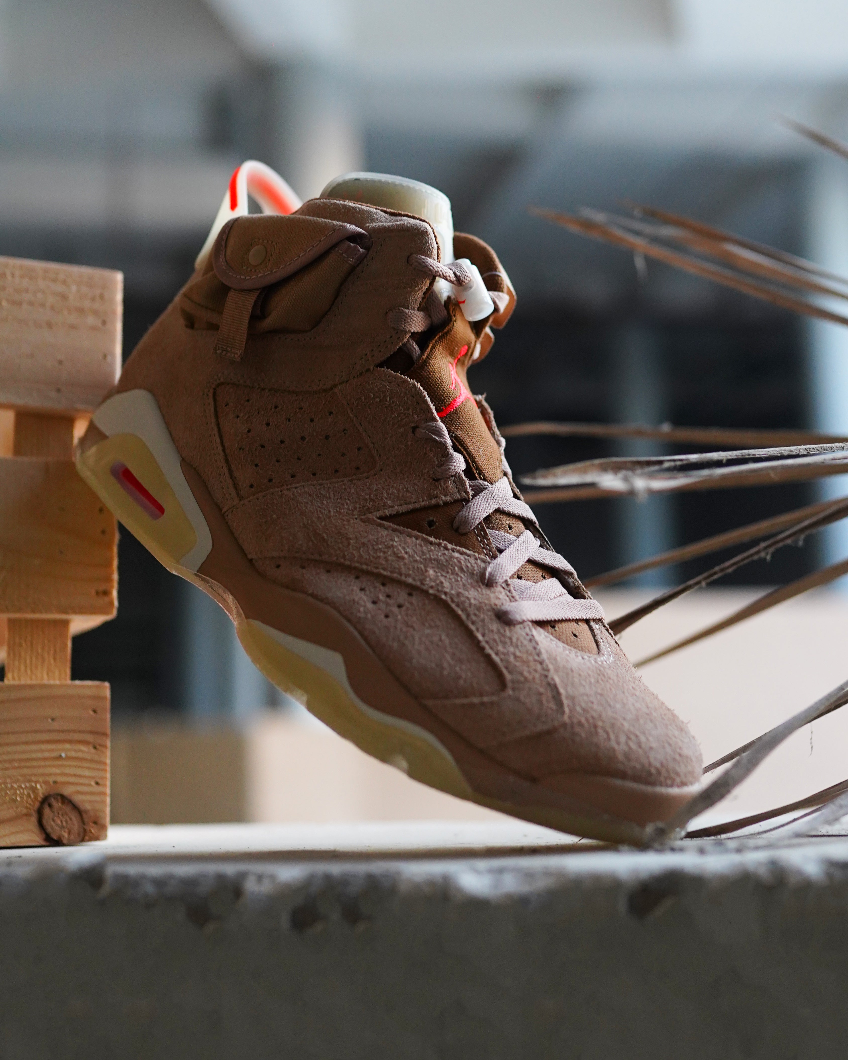 Shop Travis Scott x Air Jordan 6 British Khaki (Concepts Box