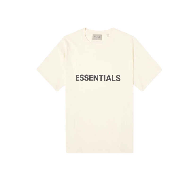 Fear of God Essentials Boxy T-Shirt Applique Logo Butter Cream