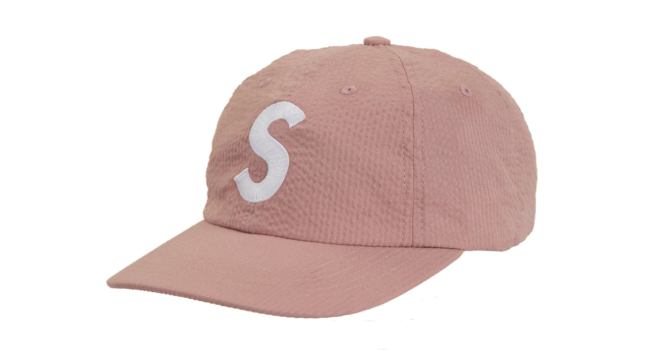 Supreme SeerSucker Logo Hat