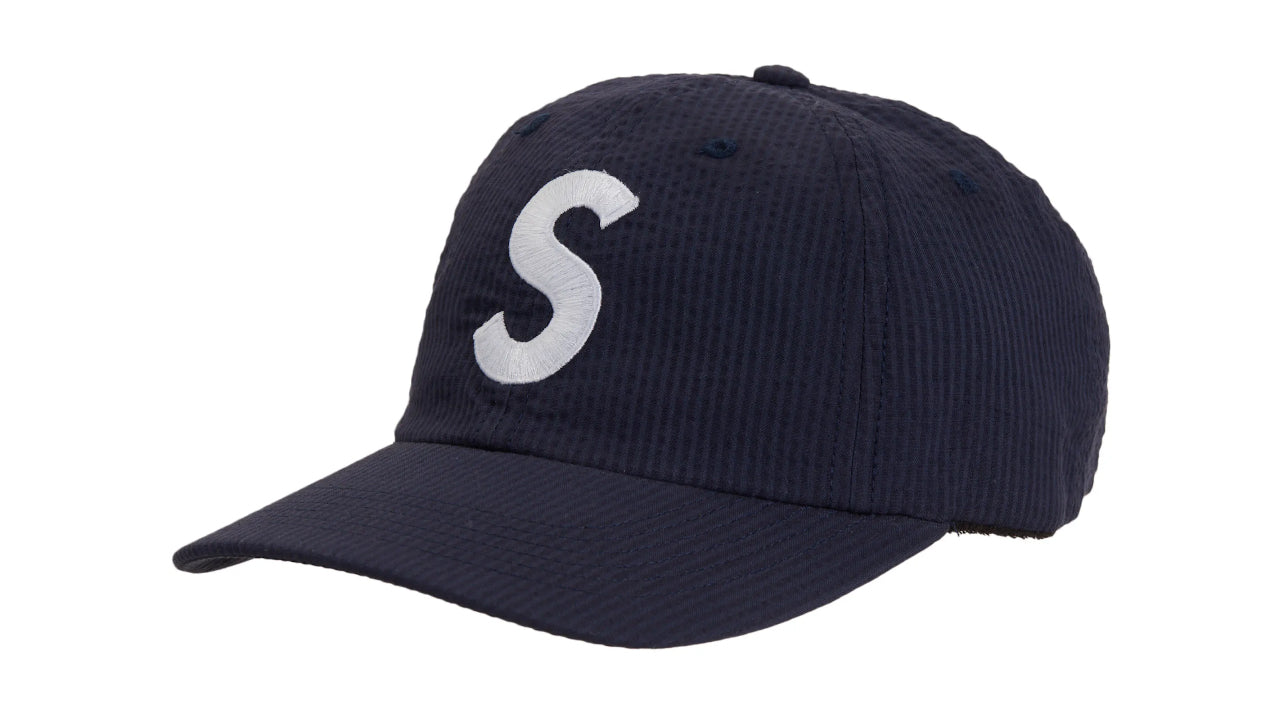 Supreme SeerSucker Logo Hat