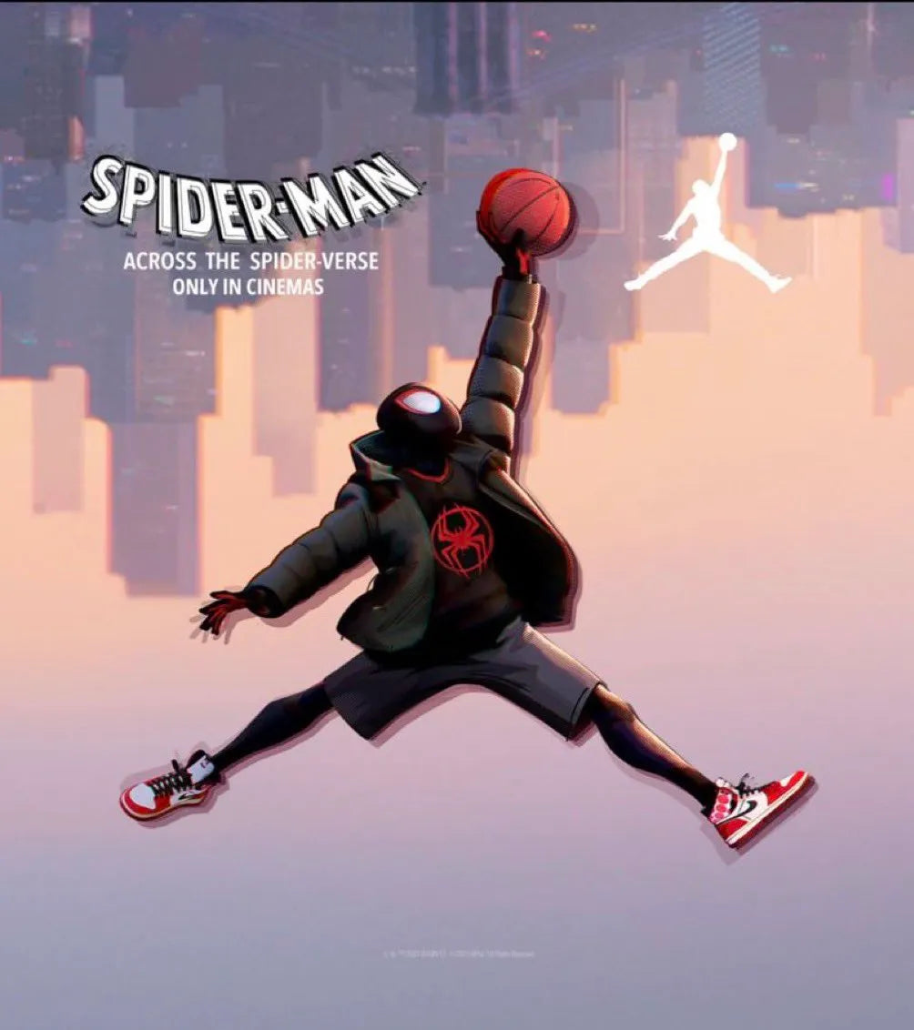 Jordan X Spiderman Dunking Poster