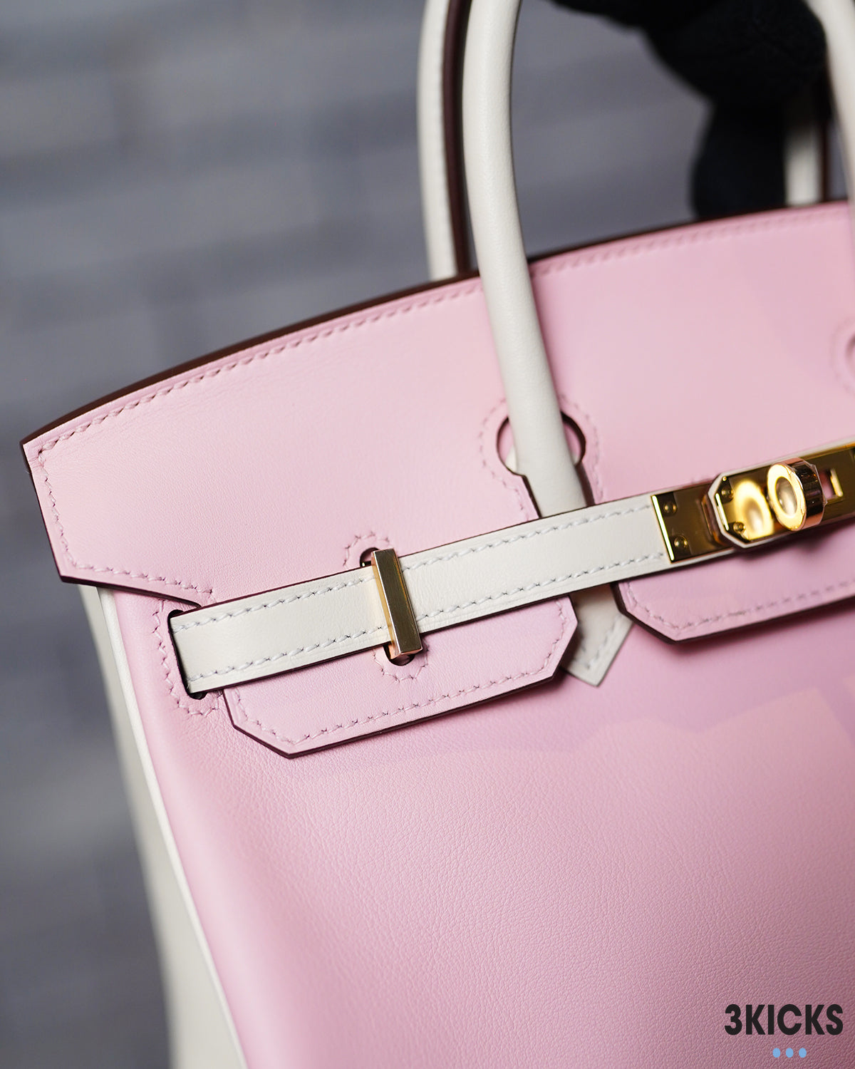 Hermes Birkin 25 Pink/White