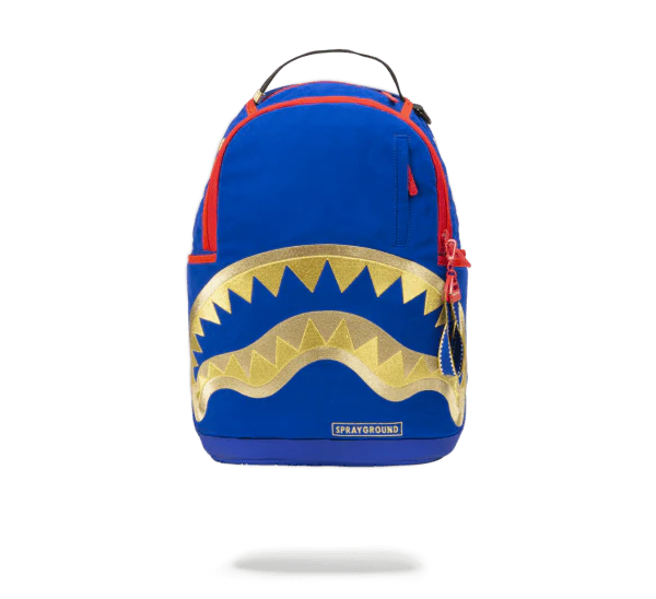 Sprayground Money Kicks Gold Shark Mouth Backpack