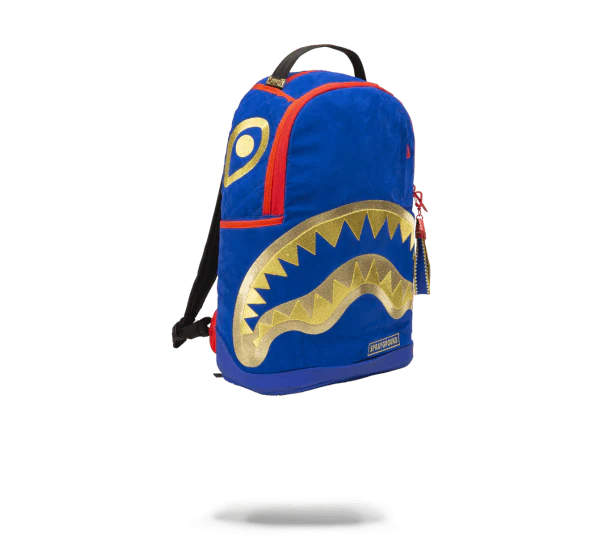 Sprayground Money Kicks Gold Shark Mouth Backpack