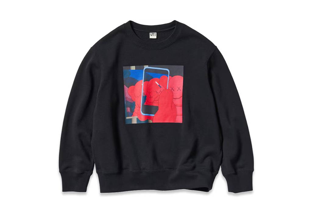 Kaws X Uniqlo X Andy Warhol Graphic Sweatshirt Kids Black