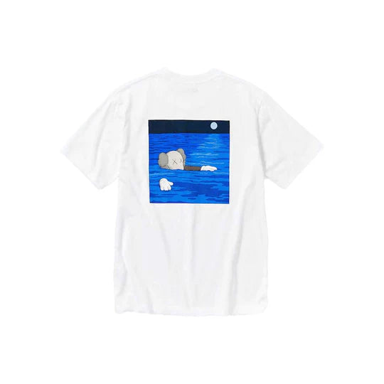 Kaws x Uniqlo UT Short Sleeve Artbook Cover T-shirt White/Blue