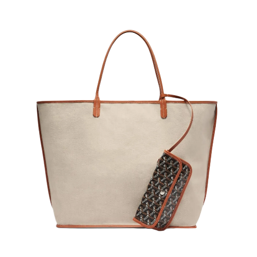 Goyard Saint Louis Tote Bag PM Tan / Black