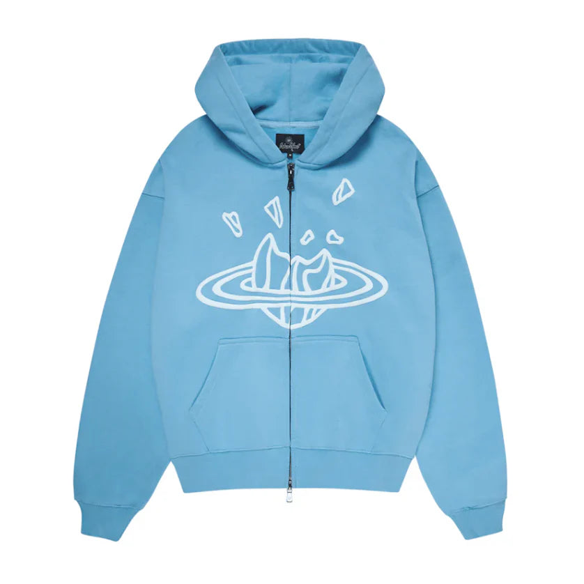 Broken Planet Hoodie Light Blue