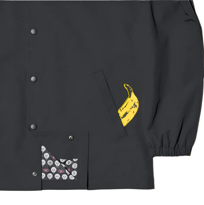 Kaws X Uniqlo X Andy Warhol Coach Jacket Black