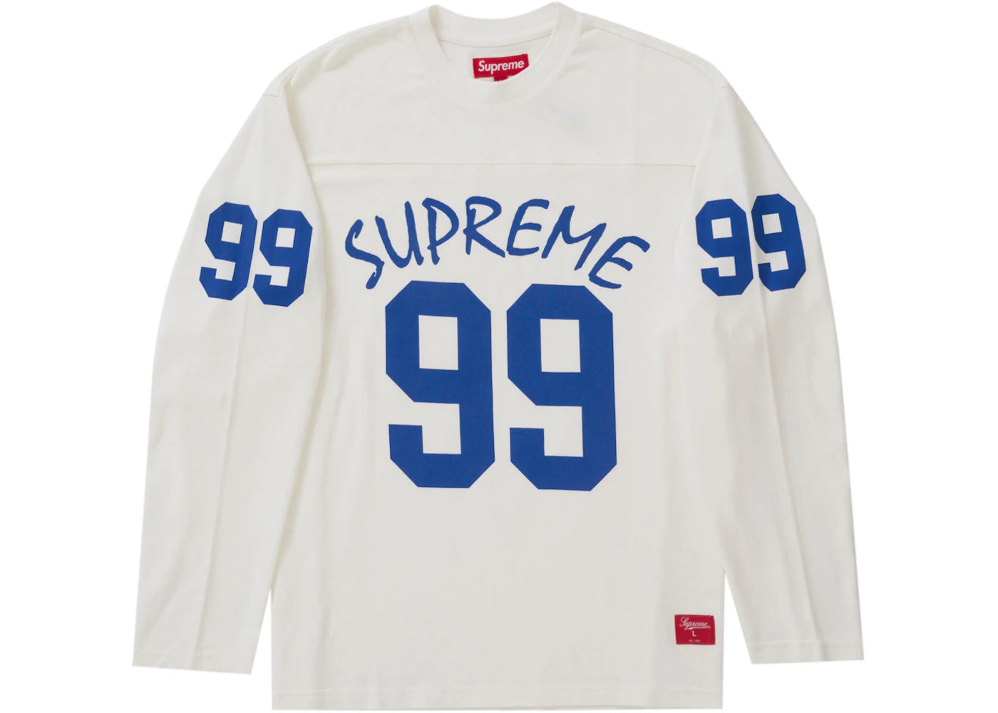 Supreme 99 L/S Football Top White