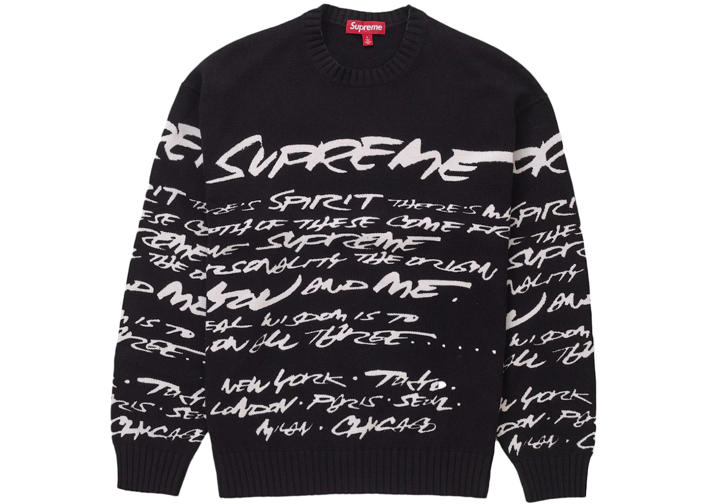 Supreme Futura Sweater Olive Black