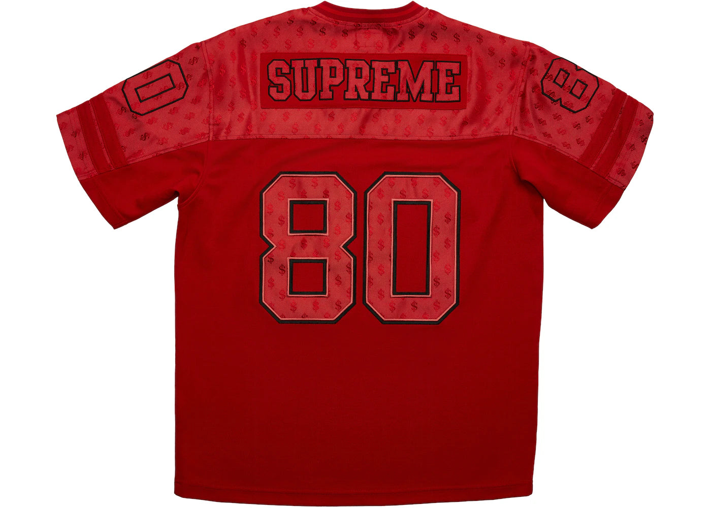 Supreme Monogram Football Jersey Red