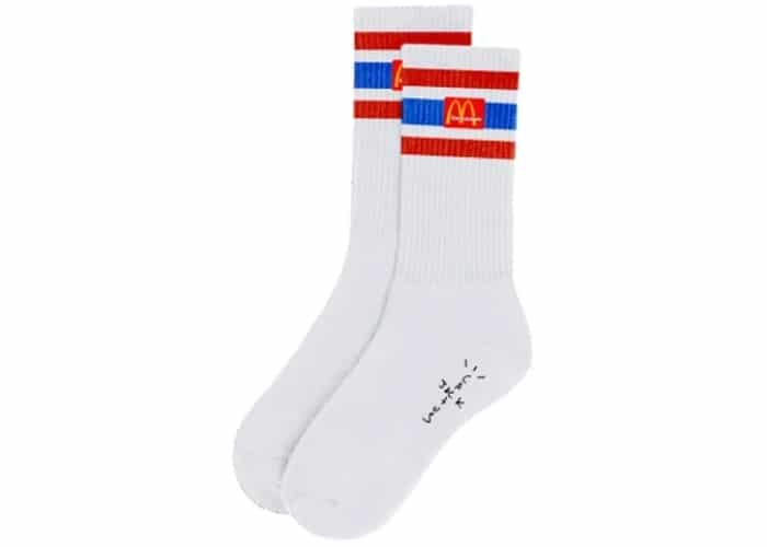 Travis Scott x McDonalds CJ Arches Socks White