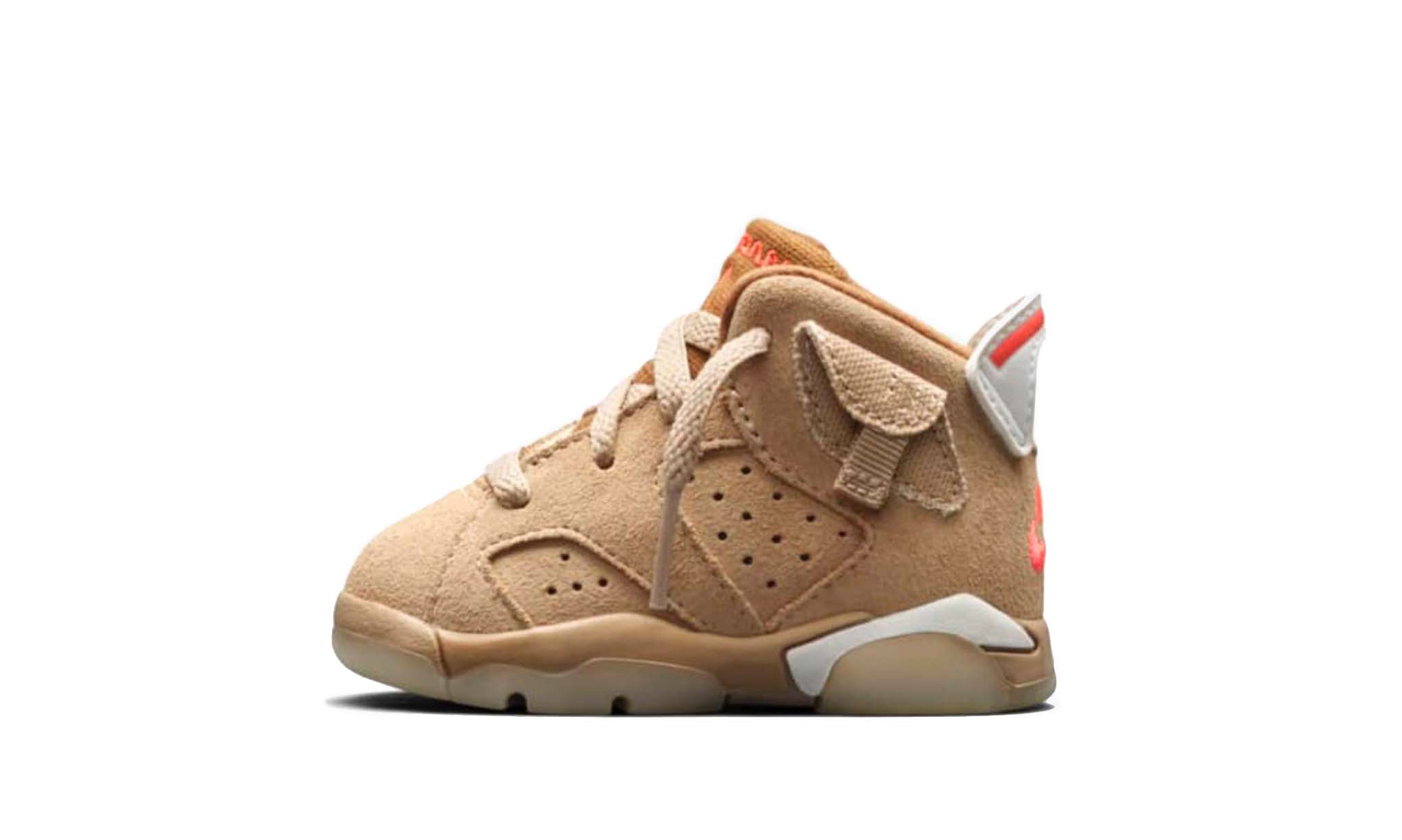 Shop Travis Scott x Air Jordan 6 British Khaki (TD) at 3KICKS Dubai