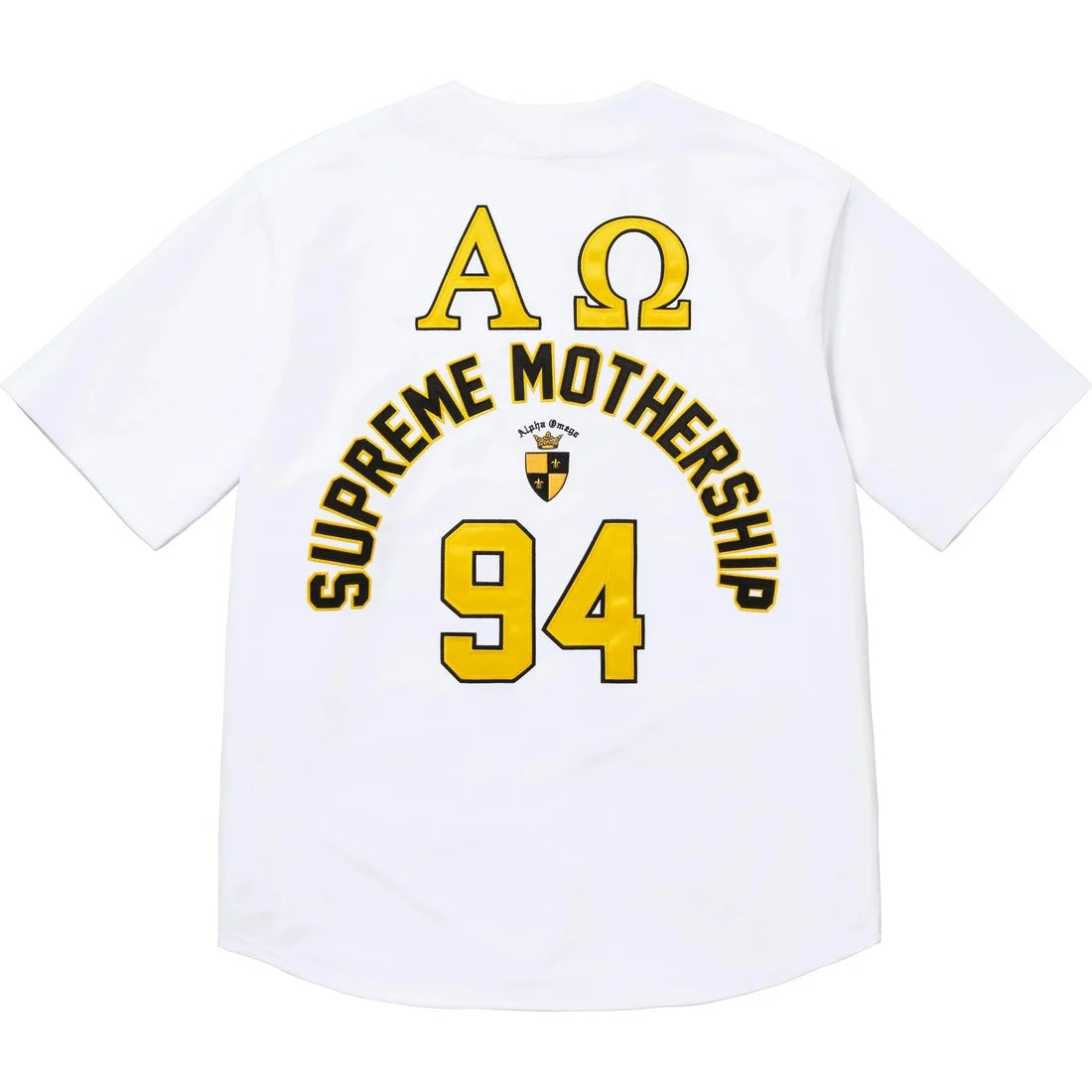 Supreme Alpha Omega Baseball Jersey Supreme Alpha Omega Baseball Jersey (FW24) - $148