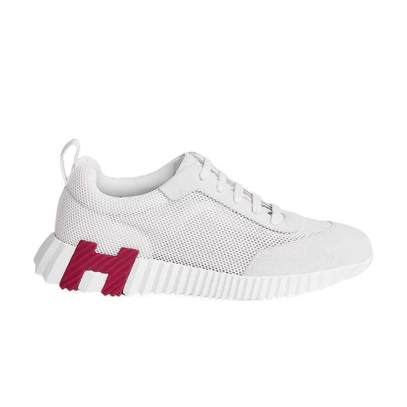 Hermes Bouncing Sneaker Blanc/Burgundy