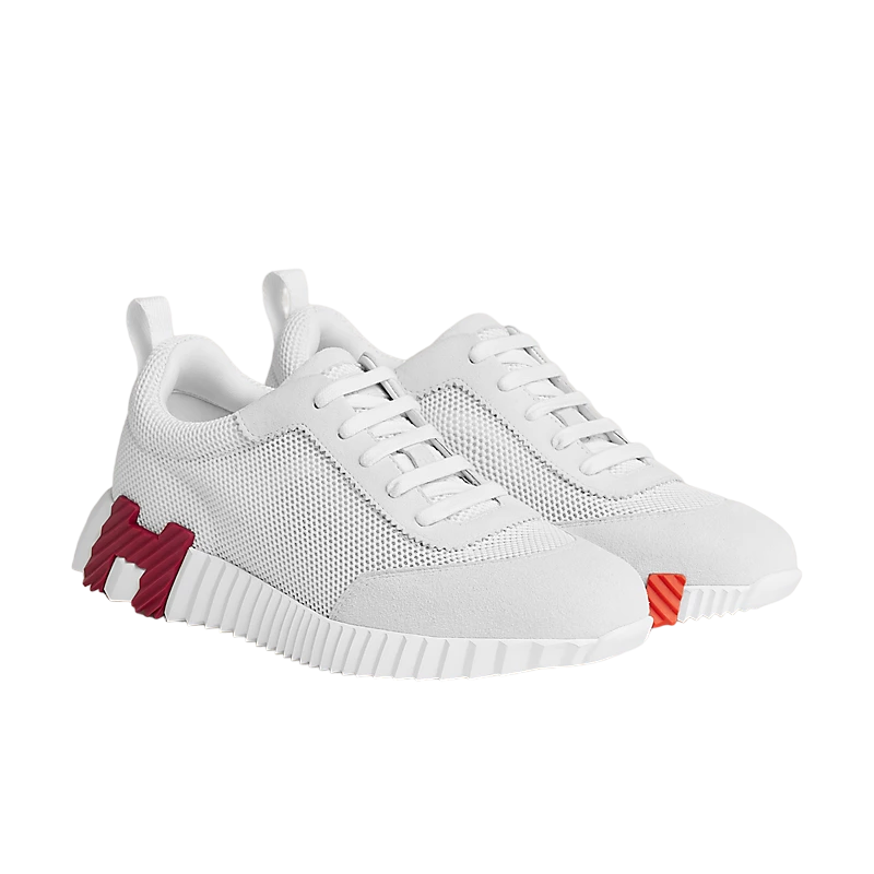 Hermes Bouncing Sneaker Blanc/Burgundy