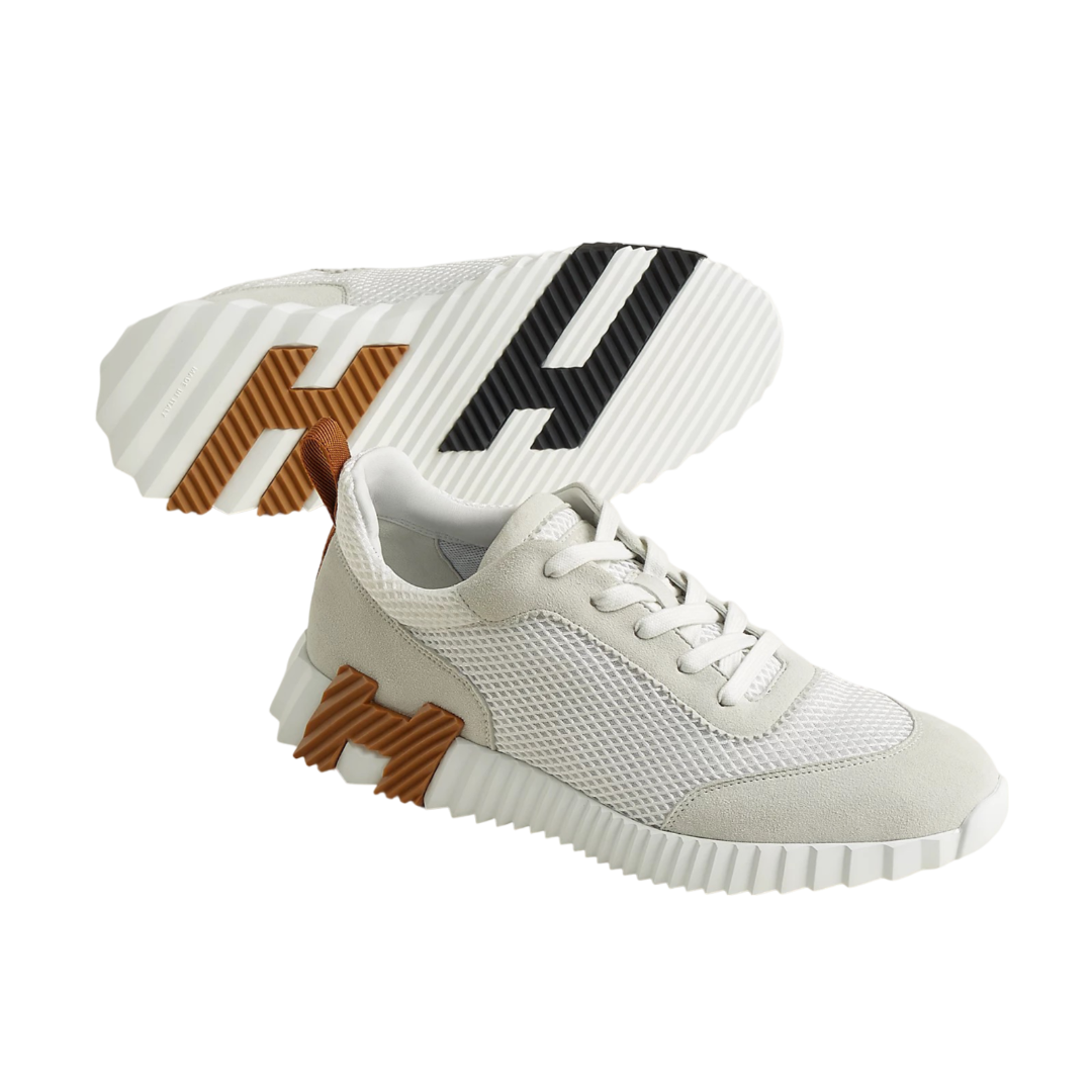 Hermes Bouncing Sneaker Blanc/Brown