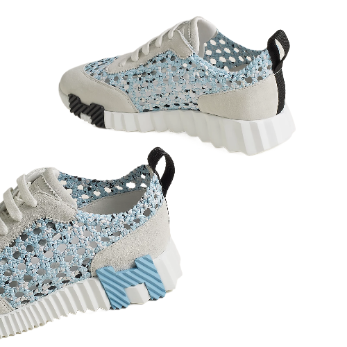 Hermes Bouncing Sneaker Bleu Clair / Blanc