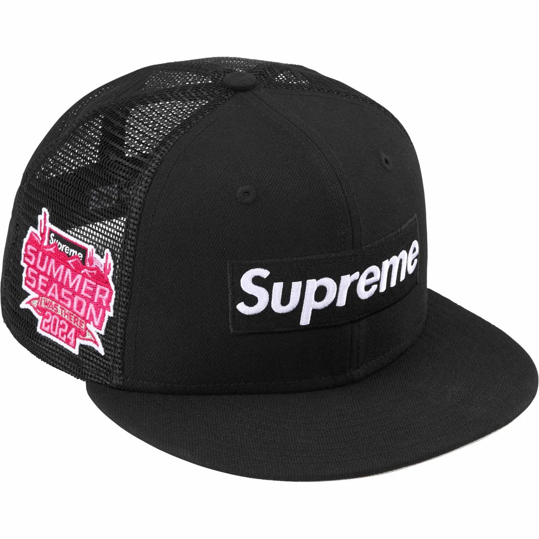 Supreme Box Logo Mesh Back New Era Black