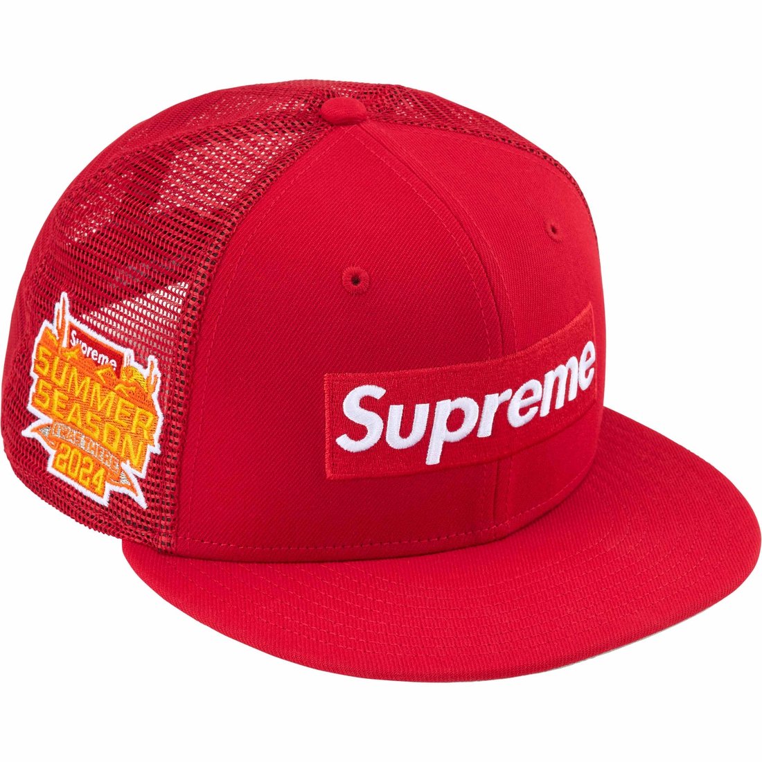 Supreme Box Logo Mesh Back New Era Red