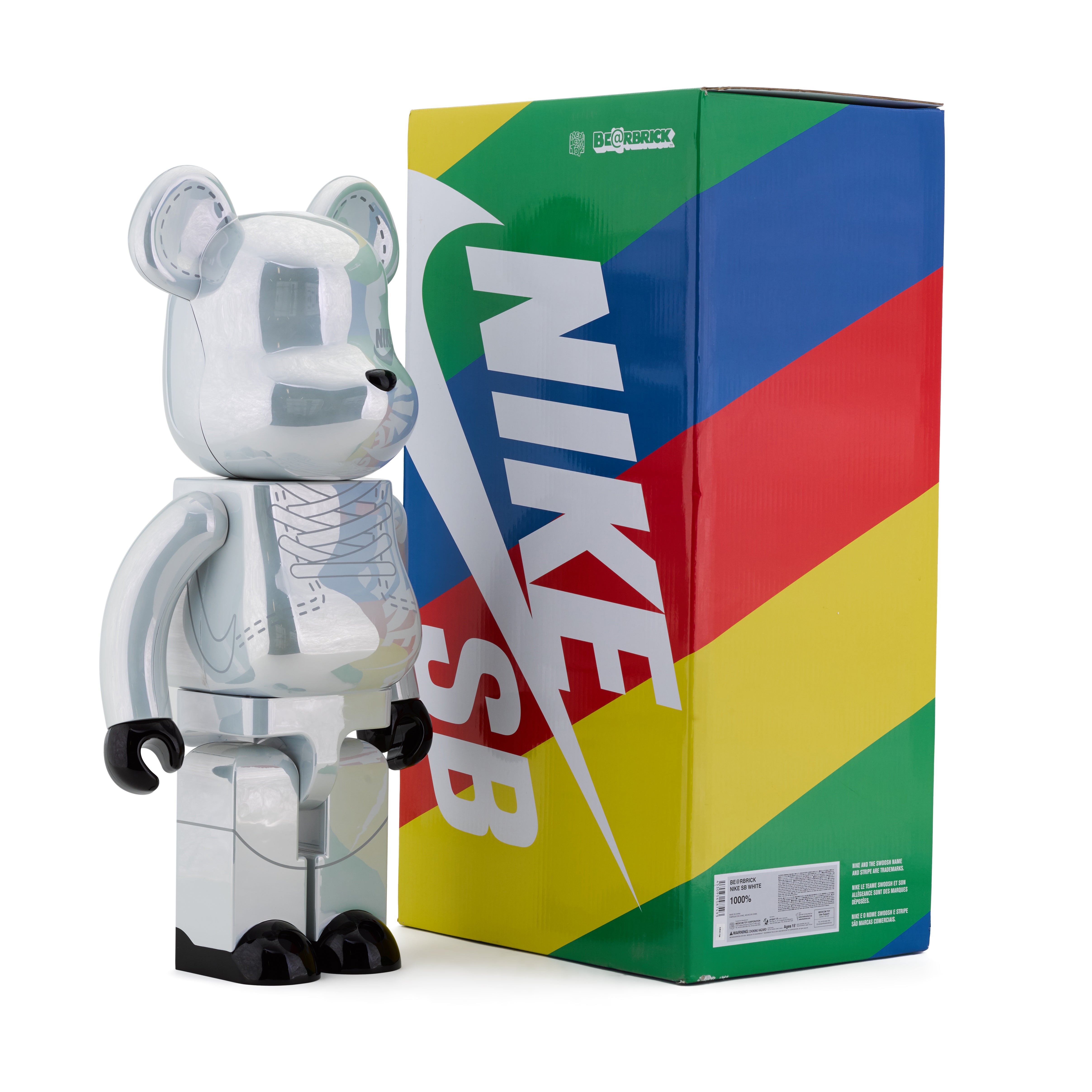 Bearbrick X Nike SB White 1000%