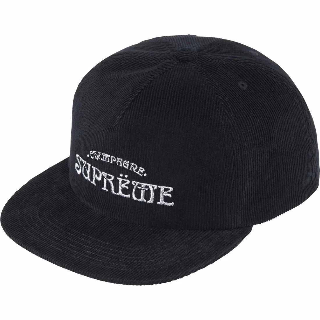 Supreme Champagne Corduroy 5-Panel Black