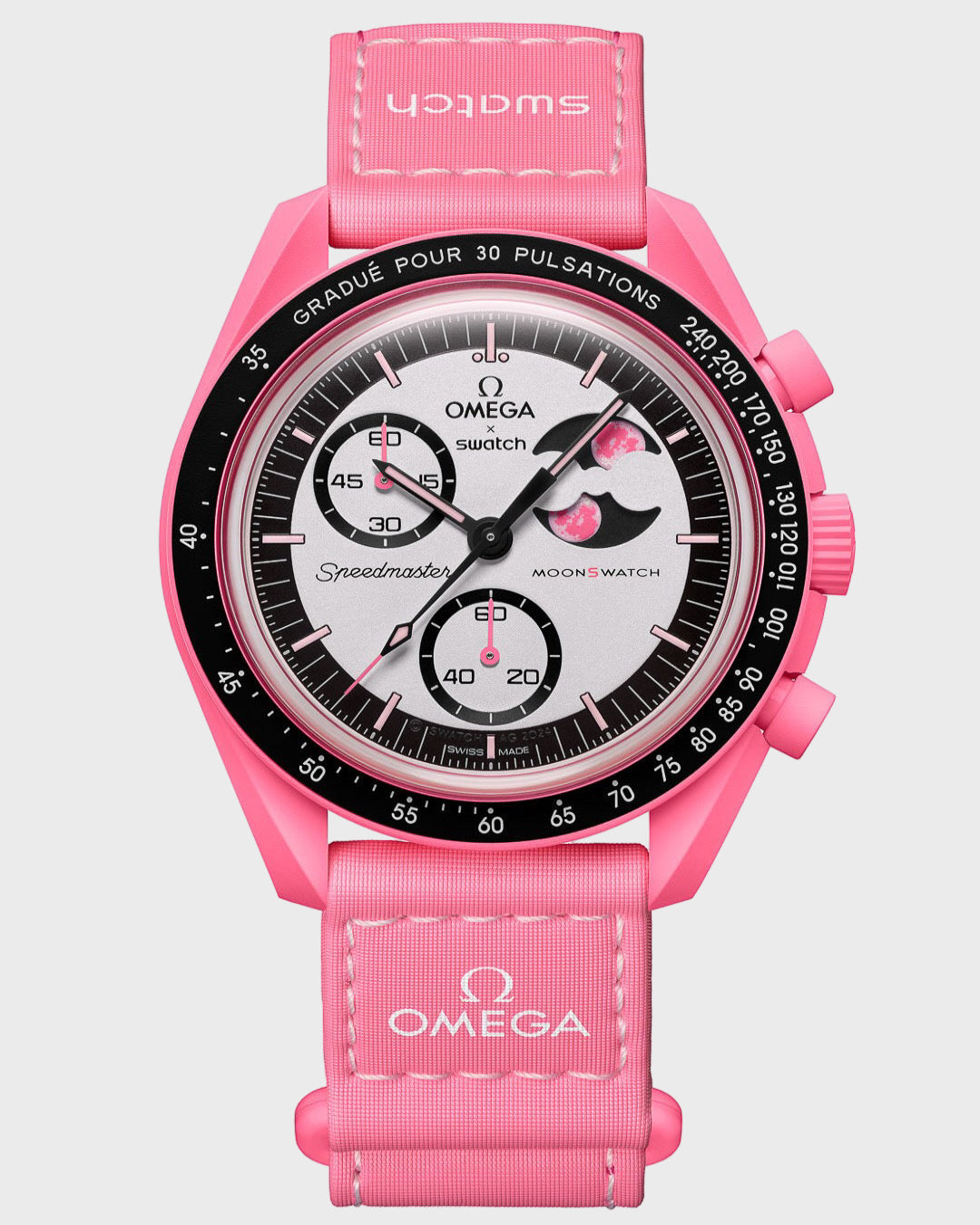 SWATCH OMEGA BIOCERAMIC MOONPHASE PINK