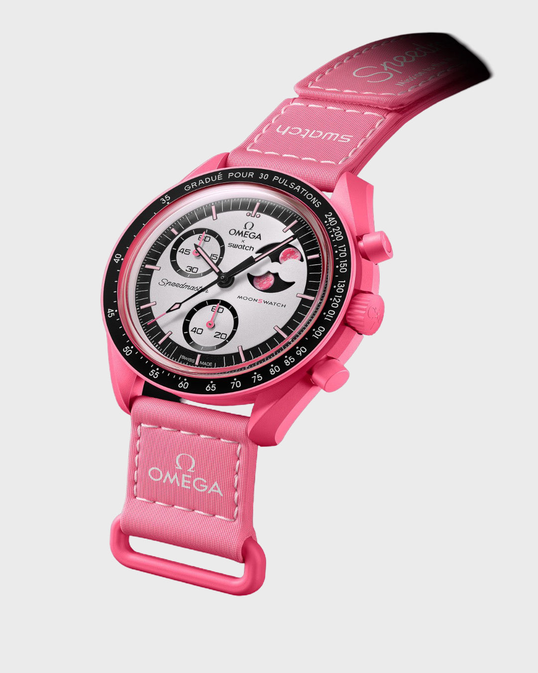 SWATCH OMEGA BIOCERAMIC MOONPHASE PINK Omega X Swatch SWATCH OMEGA BIOCERAMIC MOONPHASE PINK Omega X Swatch