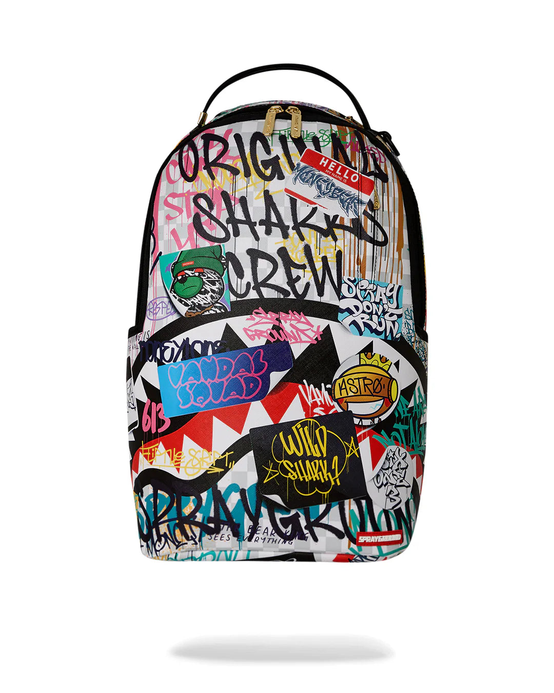 Sprayground Sharks in Paris the Rizz Backpack (Cream)