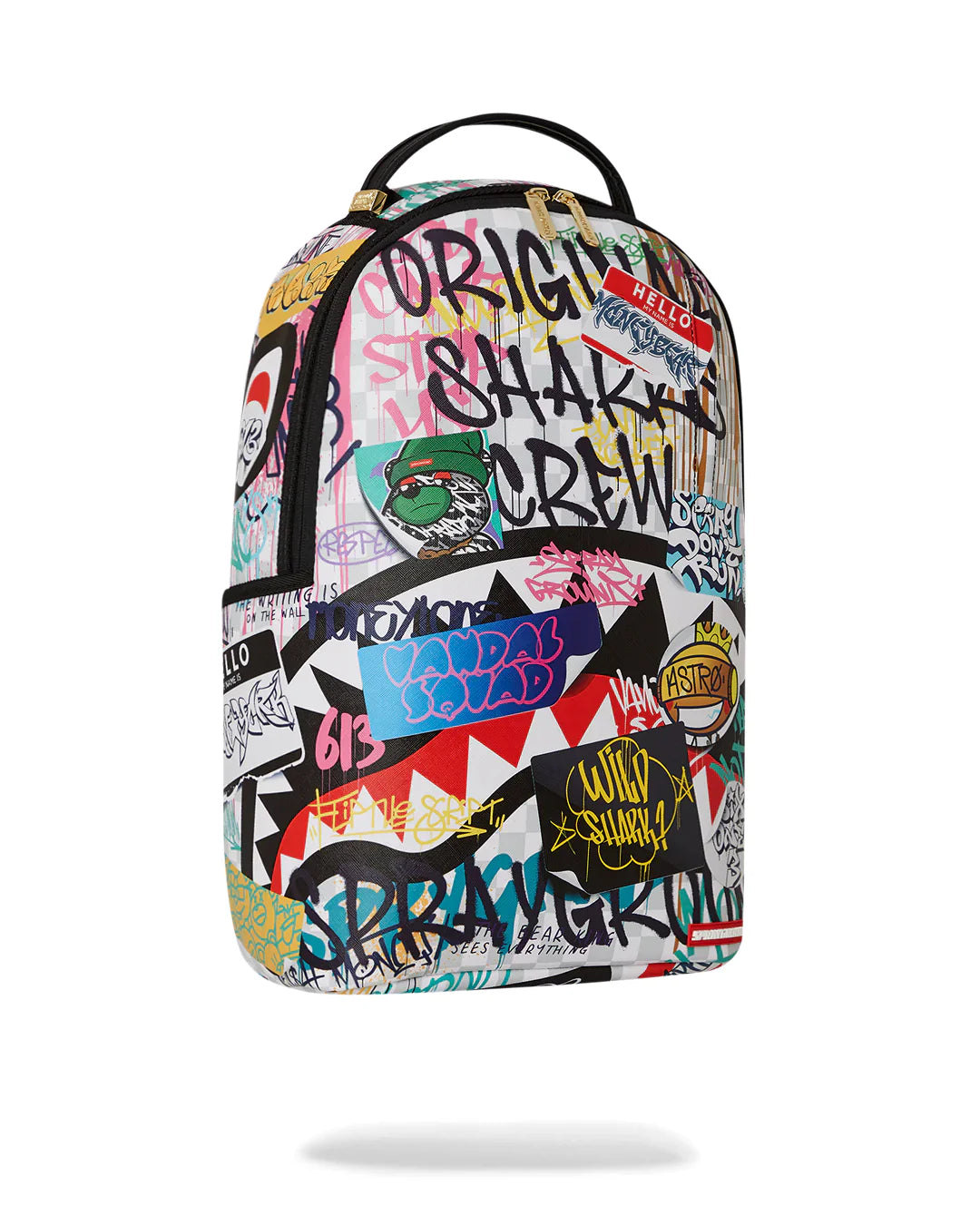 Sprayground Sharks in Paris the Rizz Backpack (Cream)