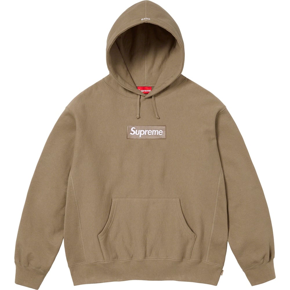 Supreme Box Logo Hooded Sweatshirt 'Sand'