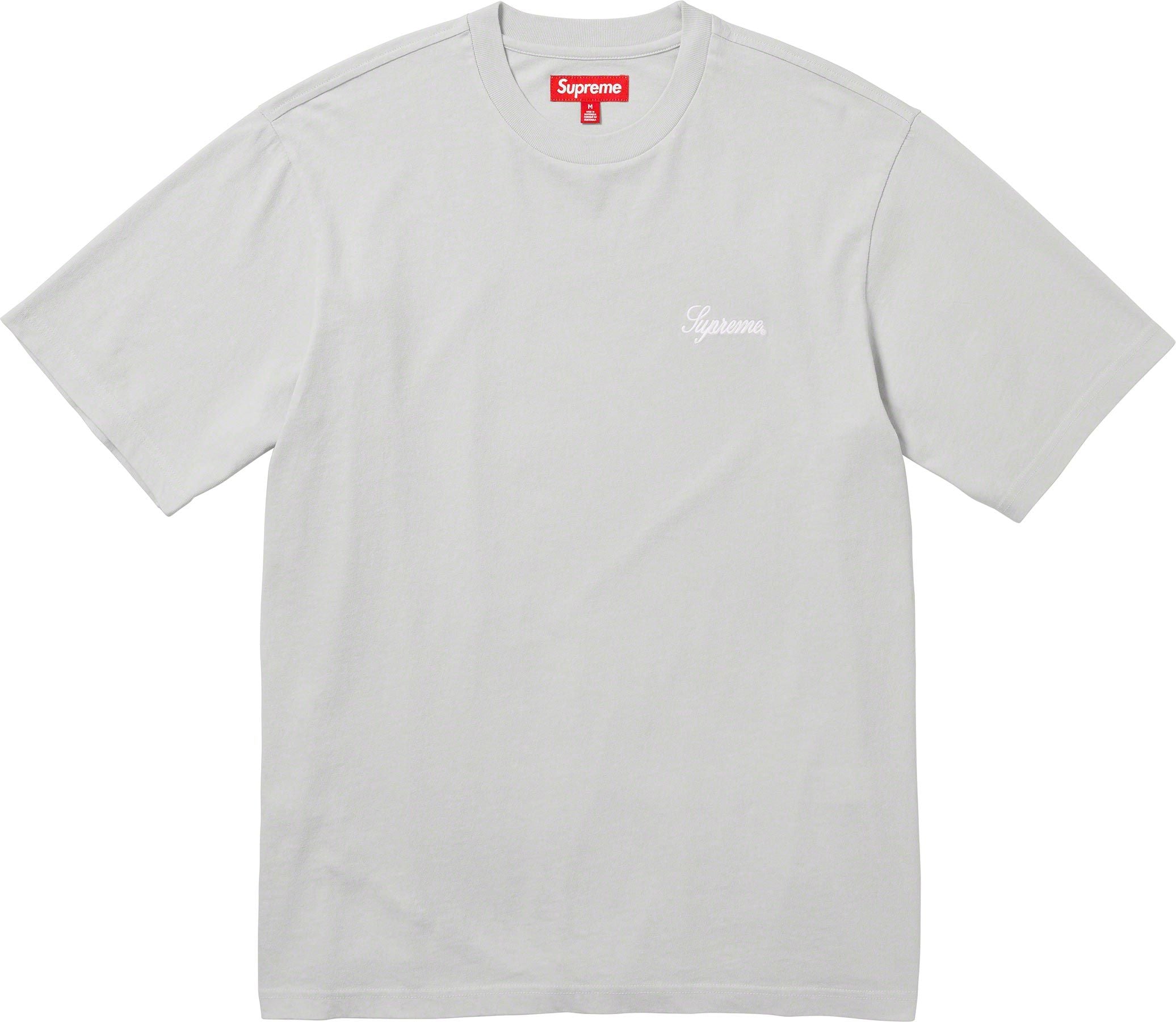 Supreme Washed Script S/S T-Shirt (Grey)