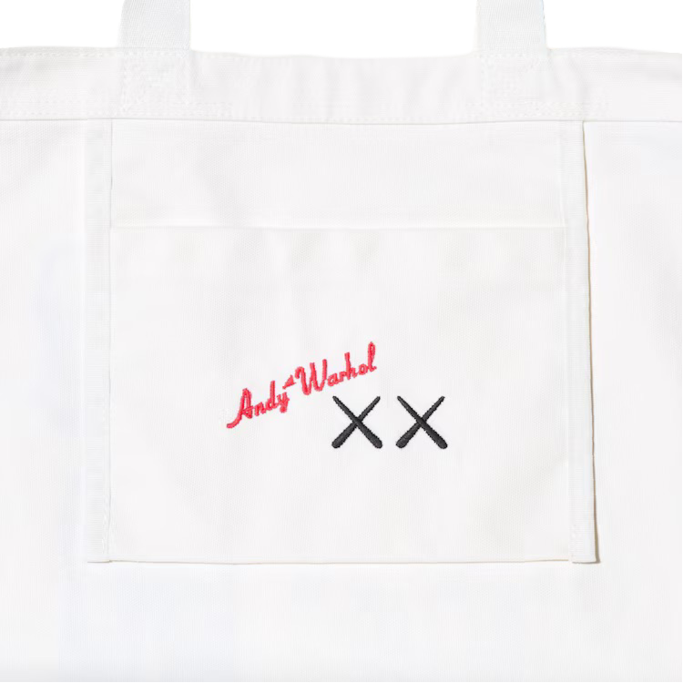 Kaws X Uniqlo X Andy Warhol UT 2-Way Tote Bag White