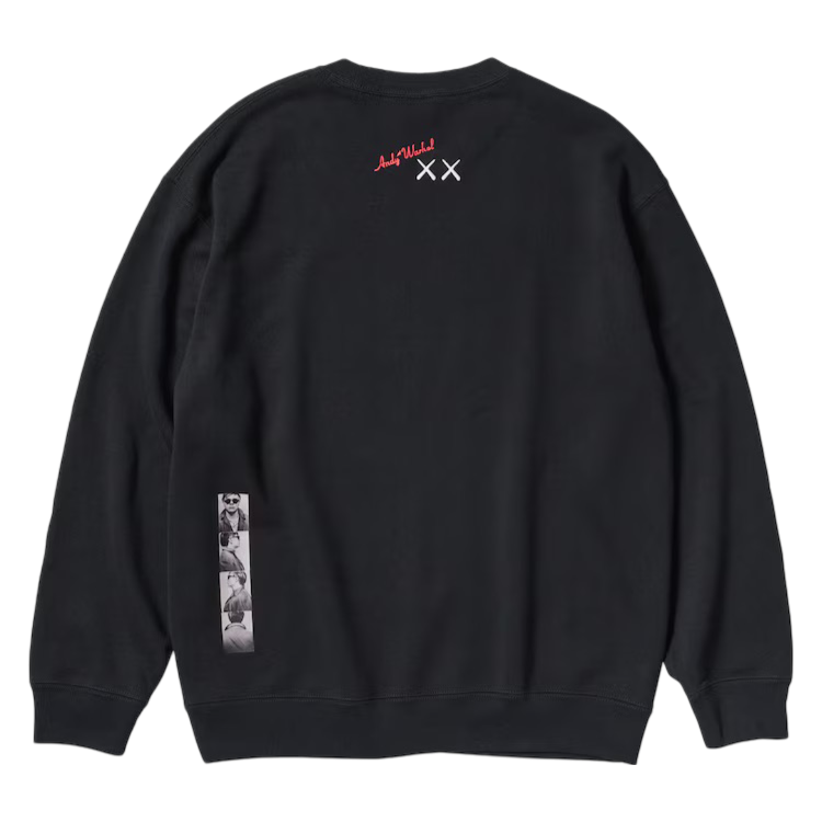 Kaws X Uniqlo X Andy Warhol Graphic Sweatshirt Kids Black