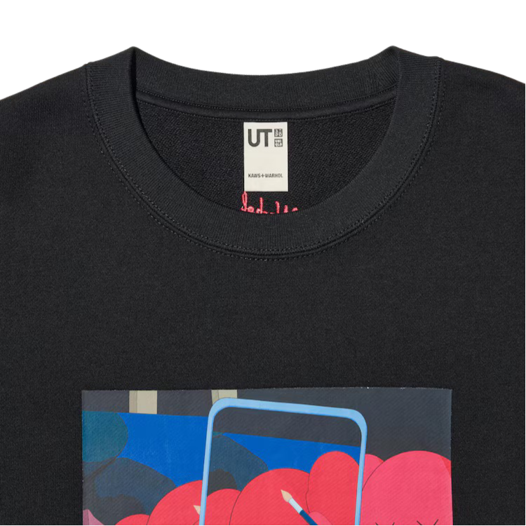 Kaws X Uniqlo X Andy Warhol Graphic Sweatshirt Kids Black