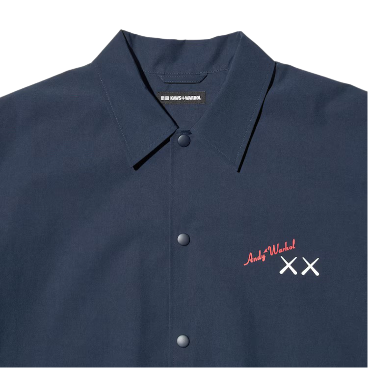 Kaws X Uniqlo X Andy Warhol Coach Jacket Navy