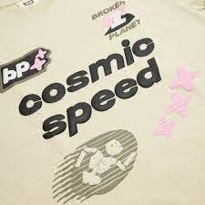 Broken Planet Cosmic Speed T-Shirt Bone