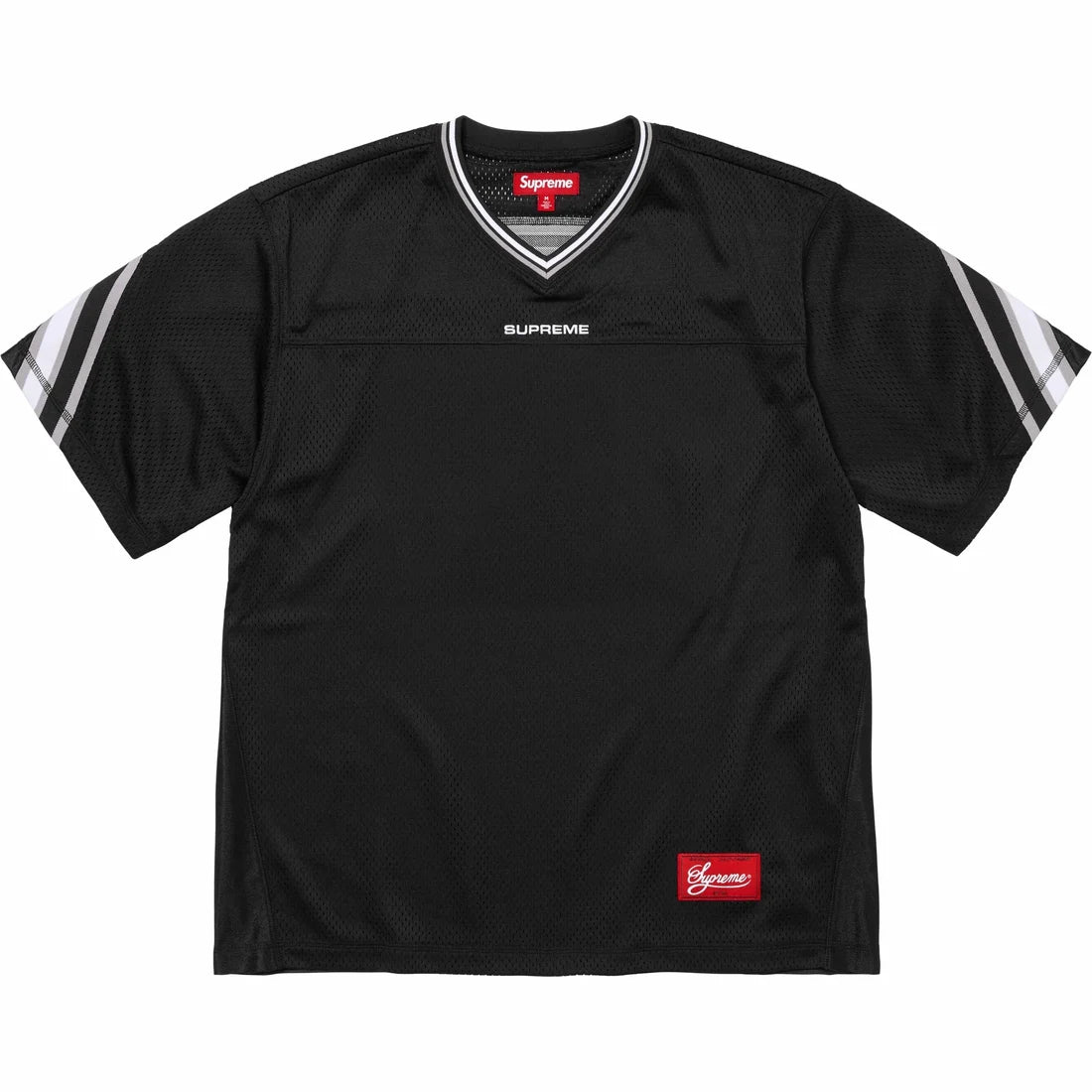 Supreme Jacquard Rib Football Jersey Black