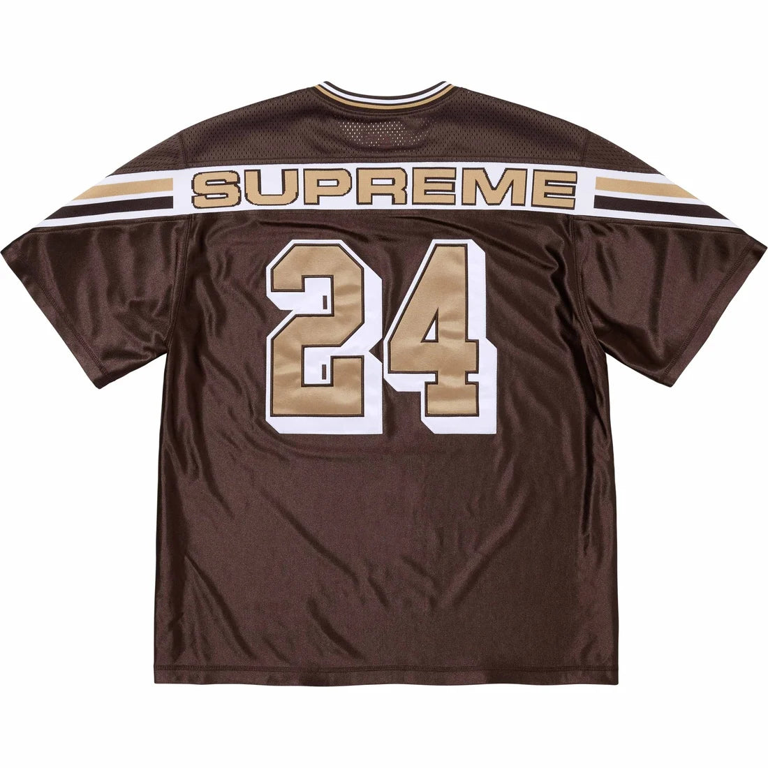 Supreme Jacquard Rib Football Jersey Brown