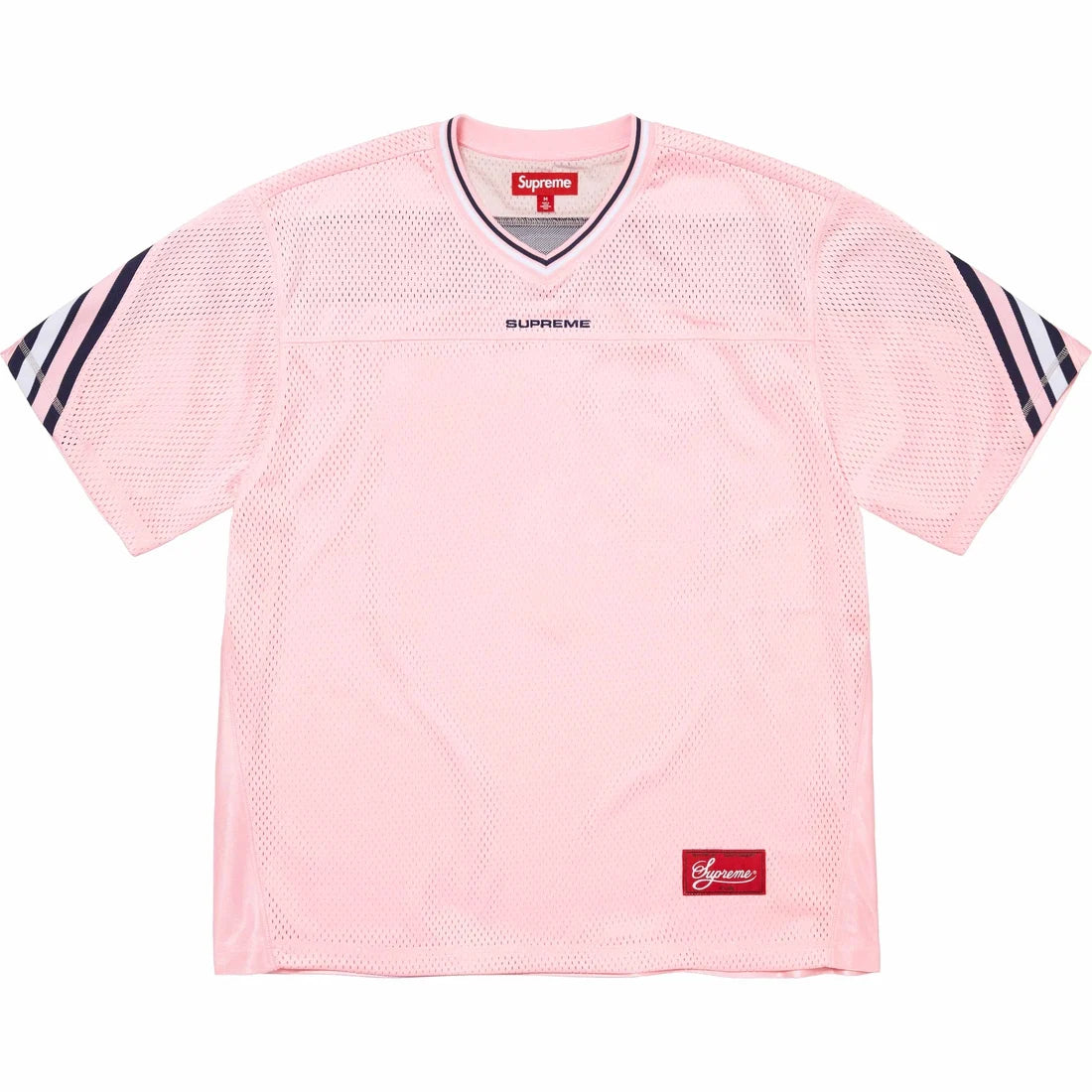 Supreme Jacquard Rib Football Jersey Pink