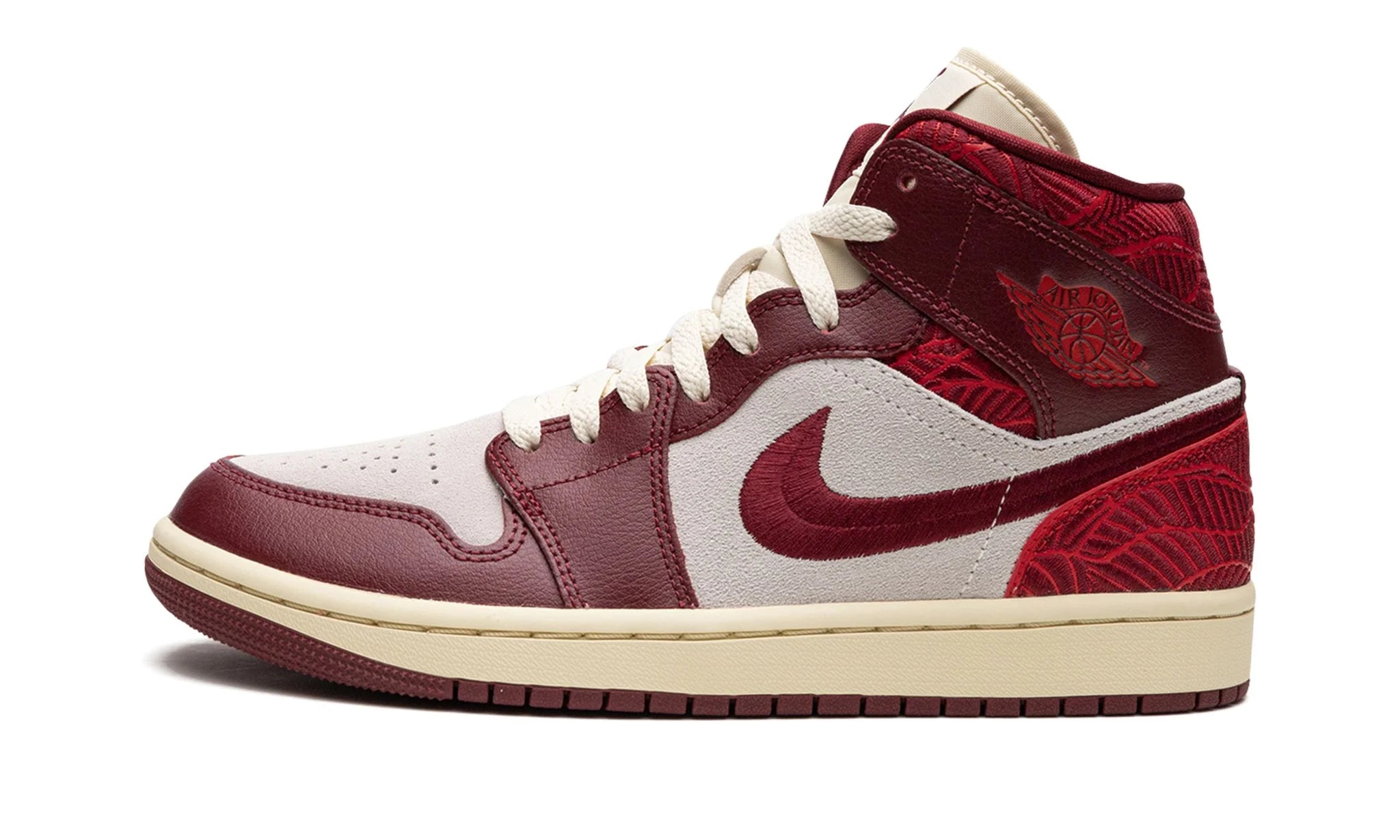 Jordan 1 Mid SE Tiki Leaf Team Red (WMNS)