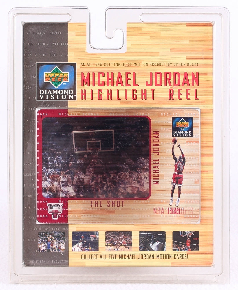 Michael Jordan 1989 Upper Deck Diamond Vision Highlight Reel Motion Card Sealed with Original Packaging