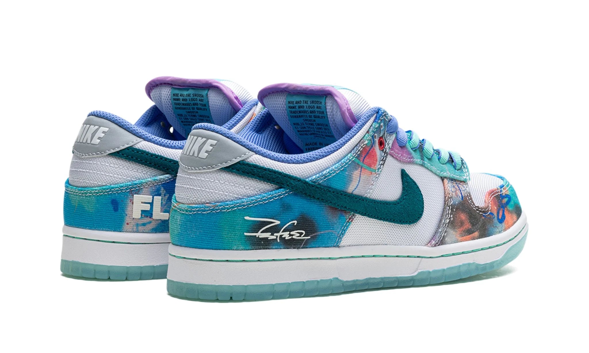 Nike x Futura Laboratories SB Dunk Low "Bleached Aqua"