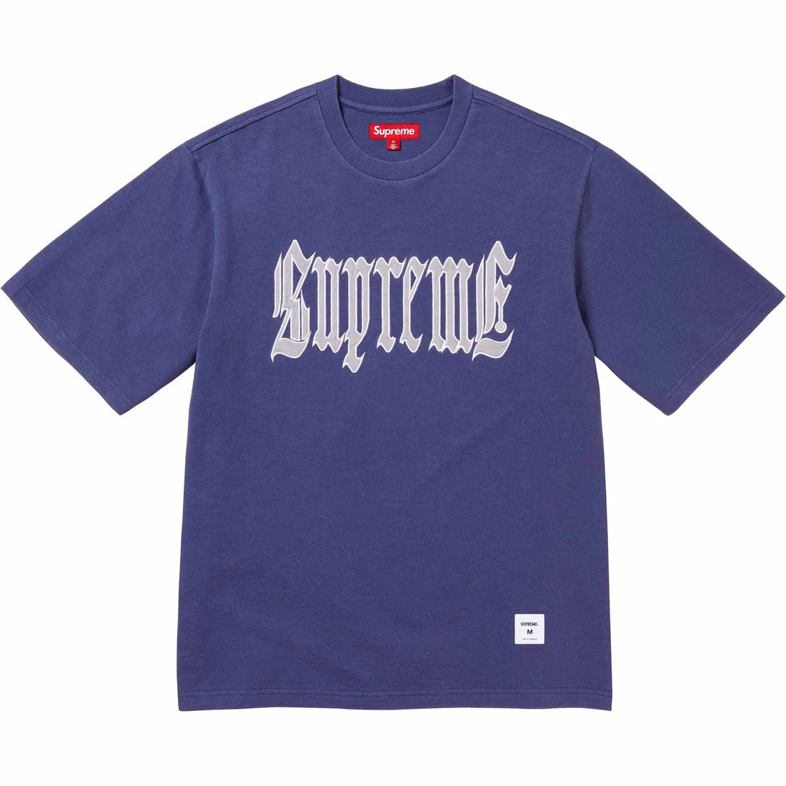 Supreme Old English S/S Top Washed Navy