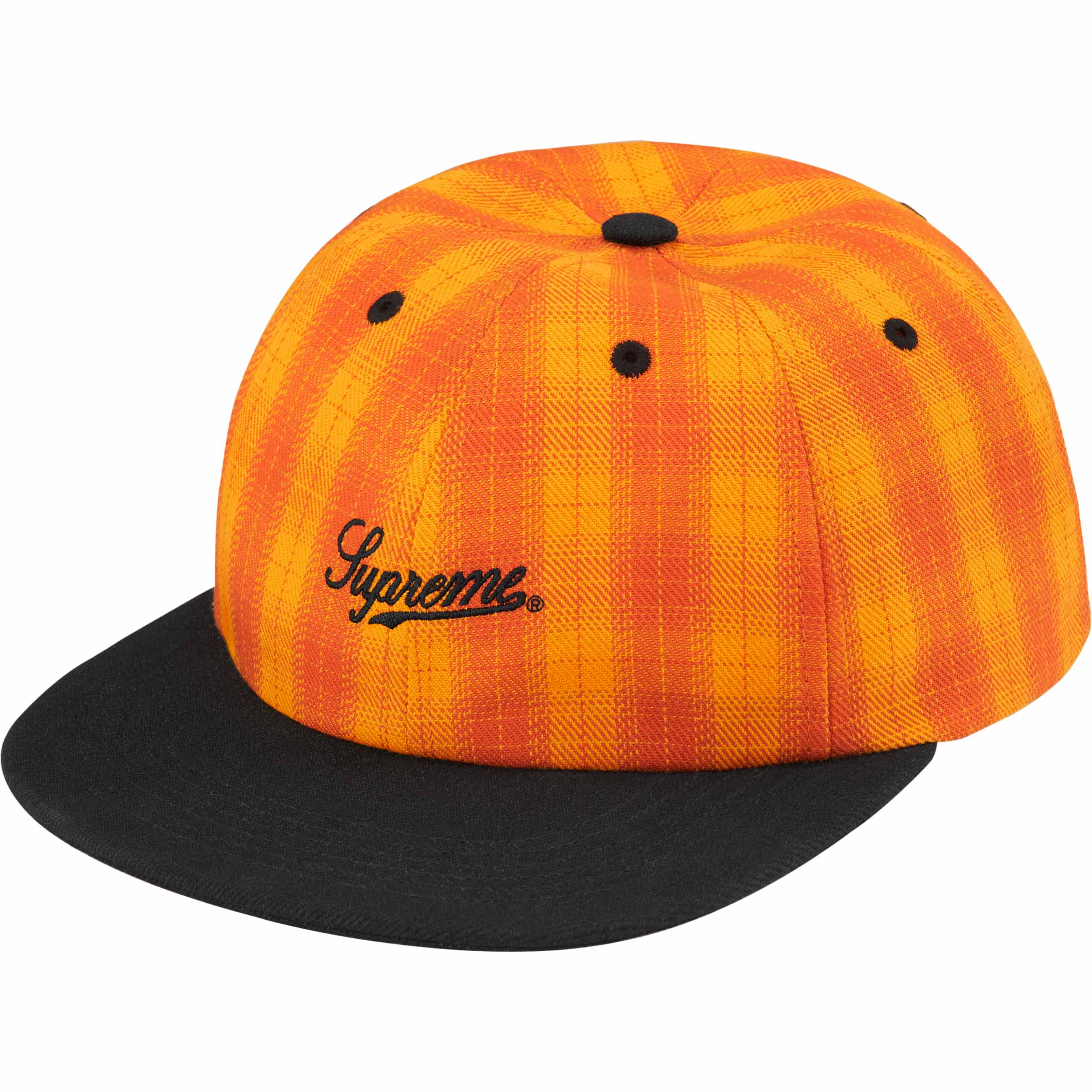 Supreme Script Logo 6 Panel Orange