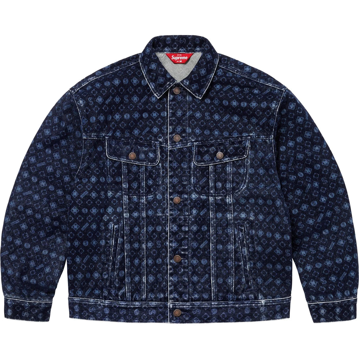 Supreme Flocked Denim Trucker Jacket